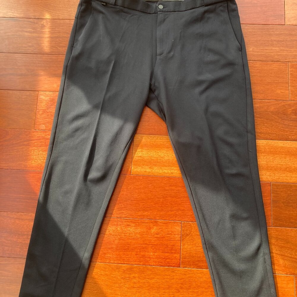 Zara Comfortable collection stretch knit navy blue skinny fit pants